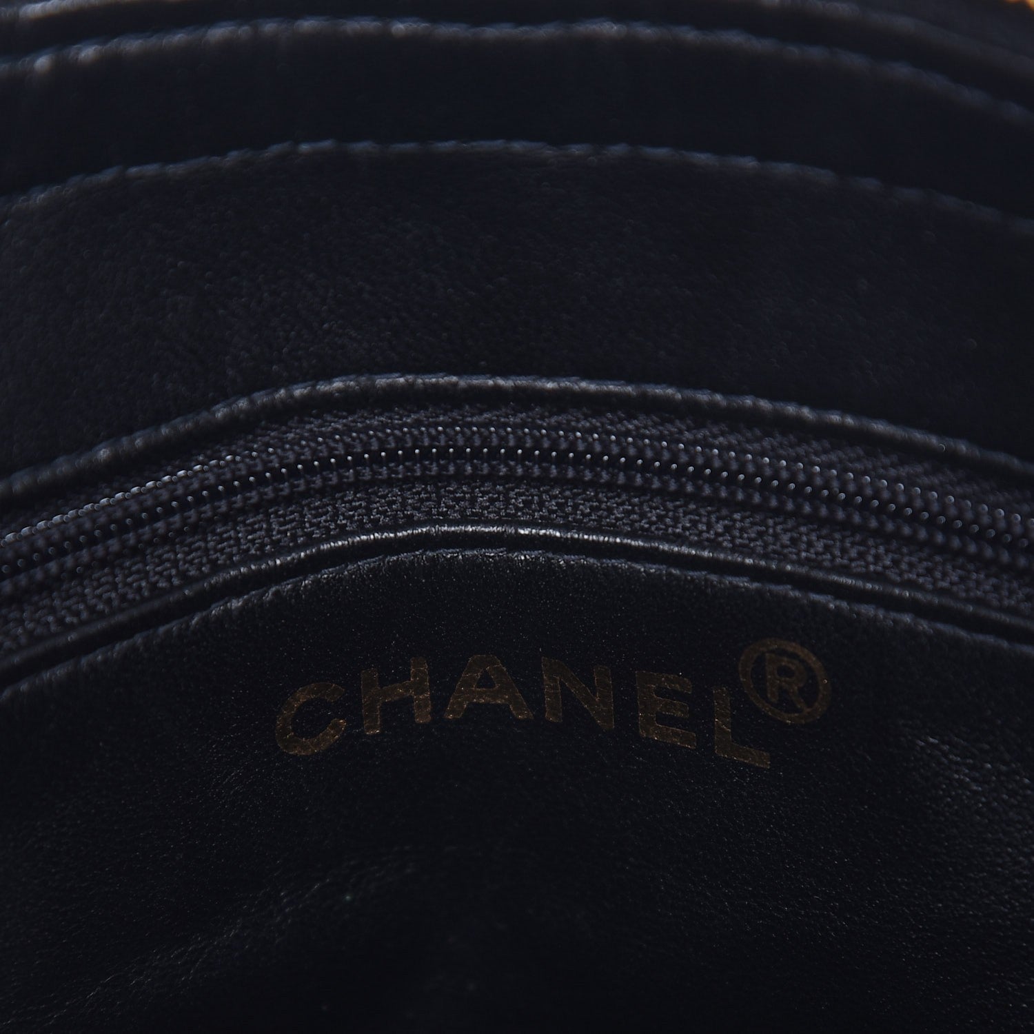 Chanel Velvet Quilted Shoulder Bag Black 6 of 8