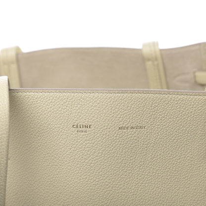 Celine Soft Grained Calfskin Small Belt Cabas Phantom Chalk 7 of 10