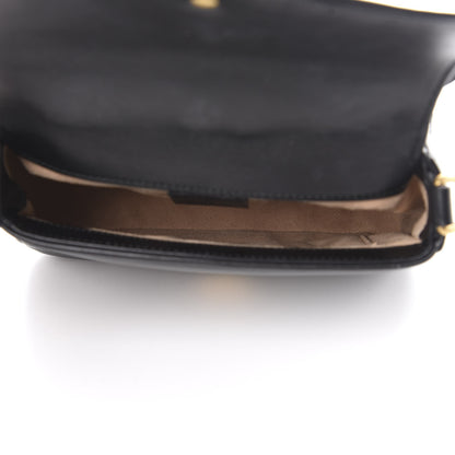 Gucci Calfskin Matelasse Mini GG Marmont Top Handle Shoulder Bag Black 5 of 12
