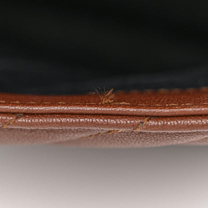 Saint Laurent Sheepskin Matelasse Chevron Monogram Medium College Bag Brick 8 of 15