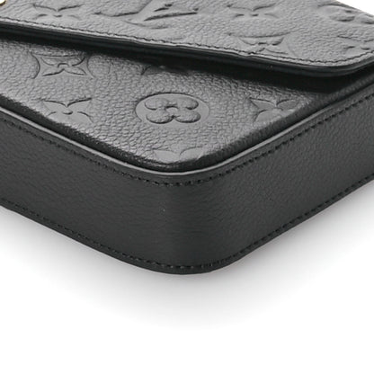 Louis Vuitton Empreinte Pochette Felicie Chain Wallet Black 10 of 10