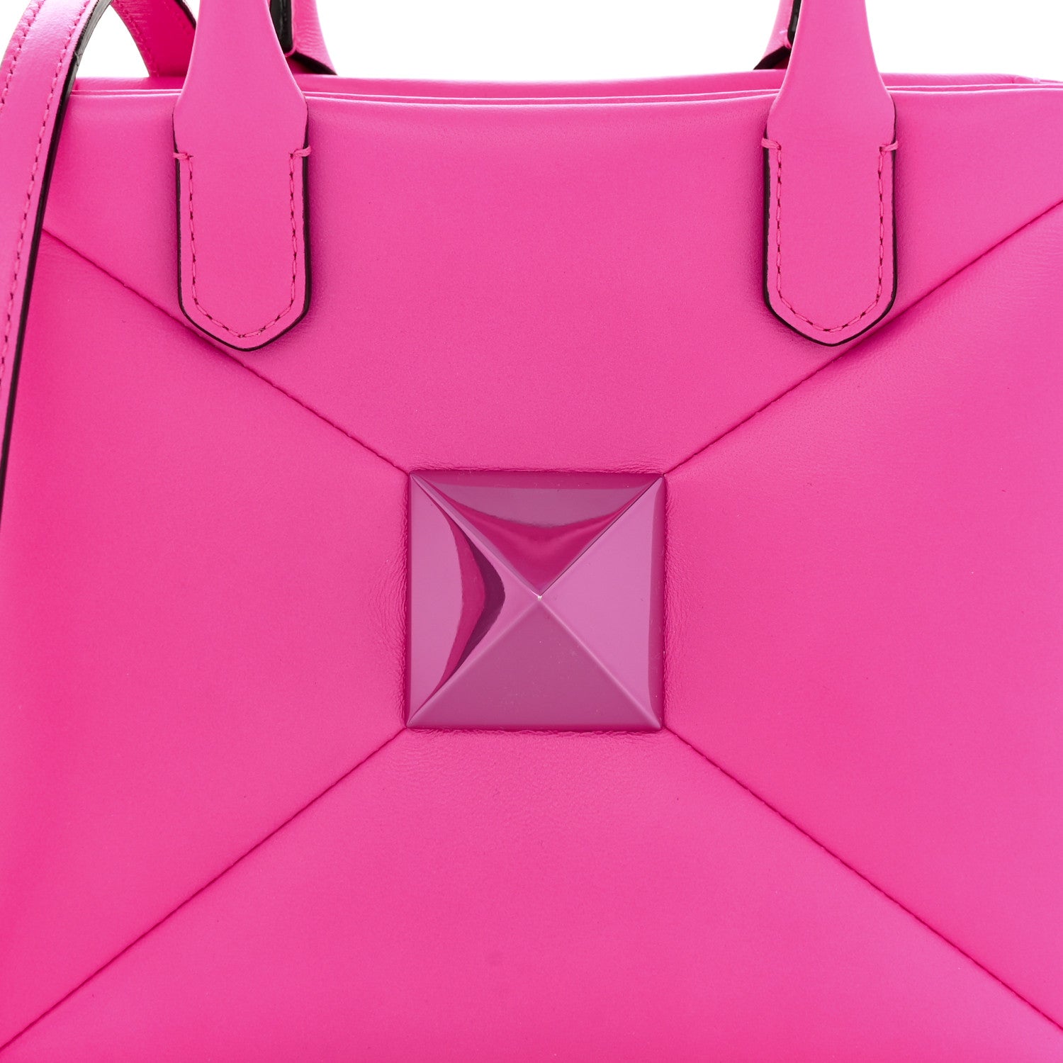 Valentino Garavani Nappa Tonal Monochrome Small One Stud Handbag Pink PP 8 of 10