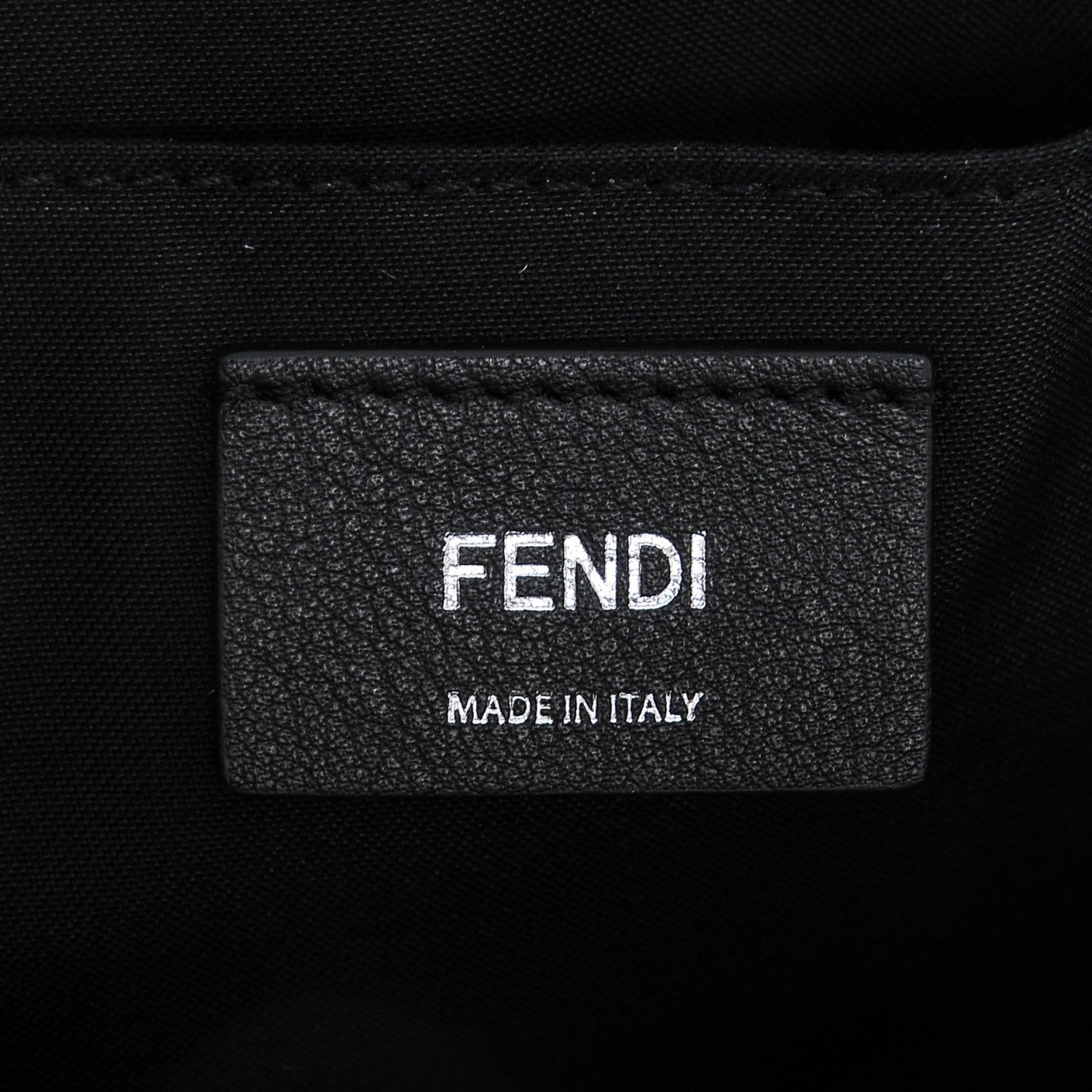 Fendi Vitello Dolce Crystal Heart Croc Tail Mini By The Way Boston Bag Black Rosso 6 of 6
