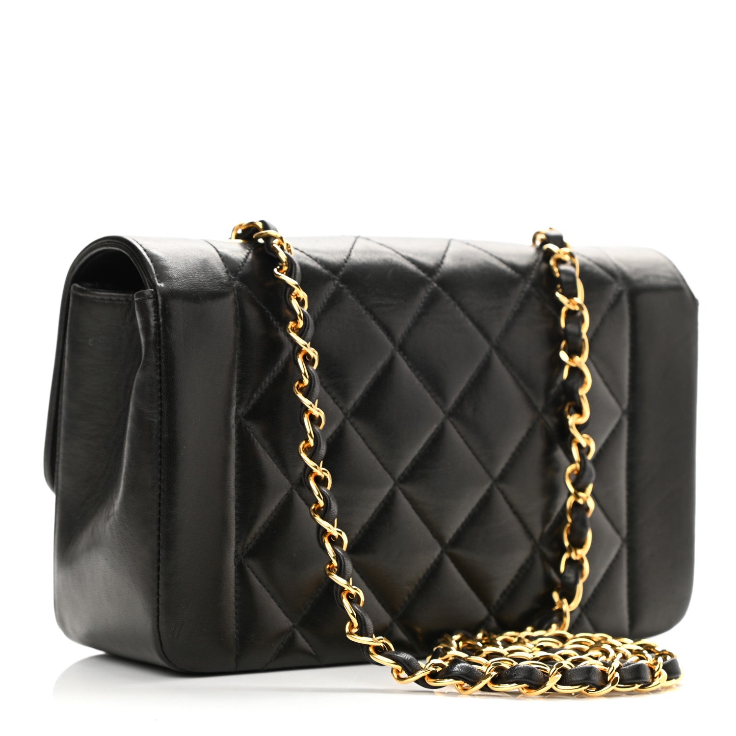 Chanel Lambskin Quilted Small Single Flap Black 2 of 8