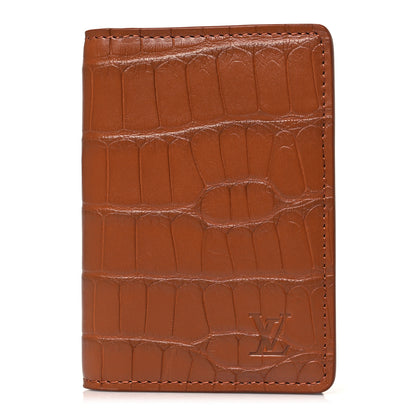 Louis Vuitton Crocodile Pocket Organizer Cognac 1 of 7