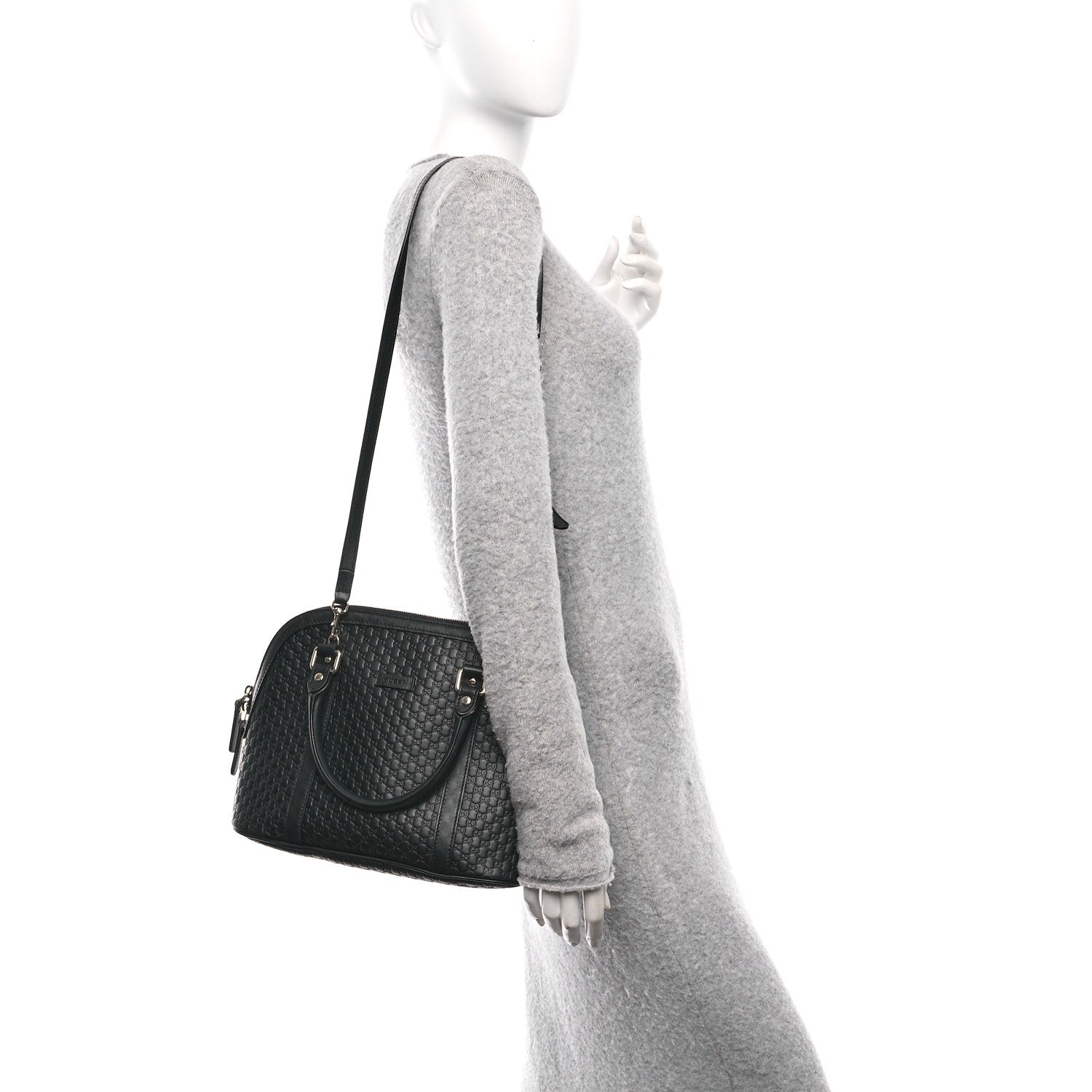 Gucci Microguccissima Medium Dome Bag Black 2 of 11