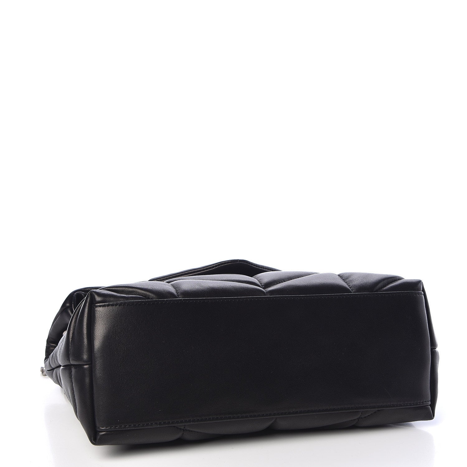 Saint Laurent Lambskin Quilted Small Loulou Puffer Monogram Chain Satchel Black 4 of 10