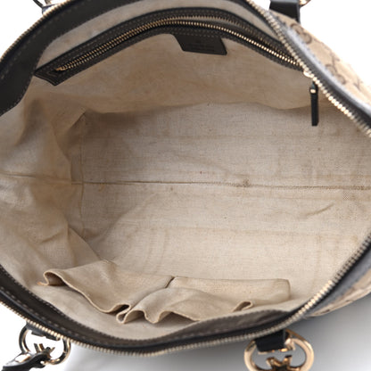 Gucci Monogram Small Lovely Heart Tote Dark Brown 4 of 13