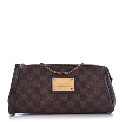 Louis Vuitton Damier Ebene Eva Clutch 1 of 10