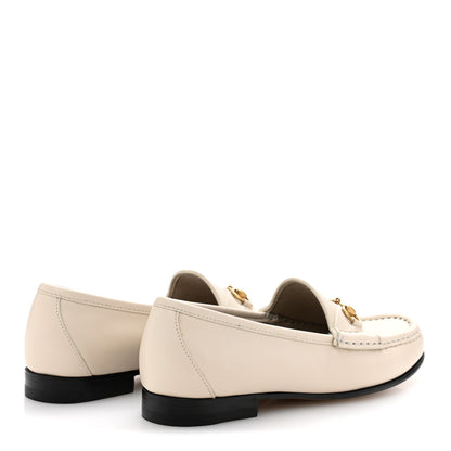 Gucci Betis Glamour Calfskin Womens 1953 Horsebit Loafers 37 Mystic White 5 of 11