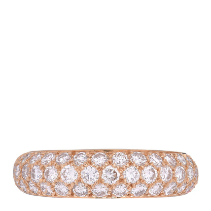 Cartier 18K Yellow Gold Diamond 6mm Etincelle de Band Ring 52 6 1 of 5
