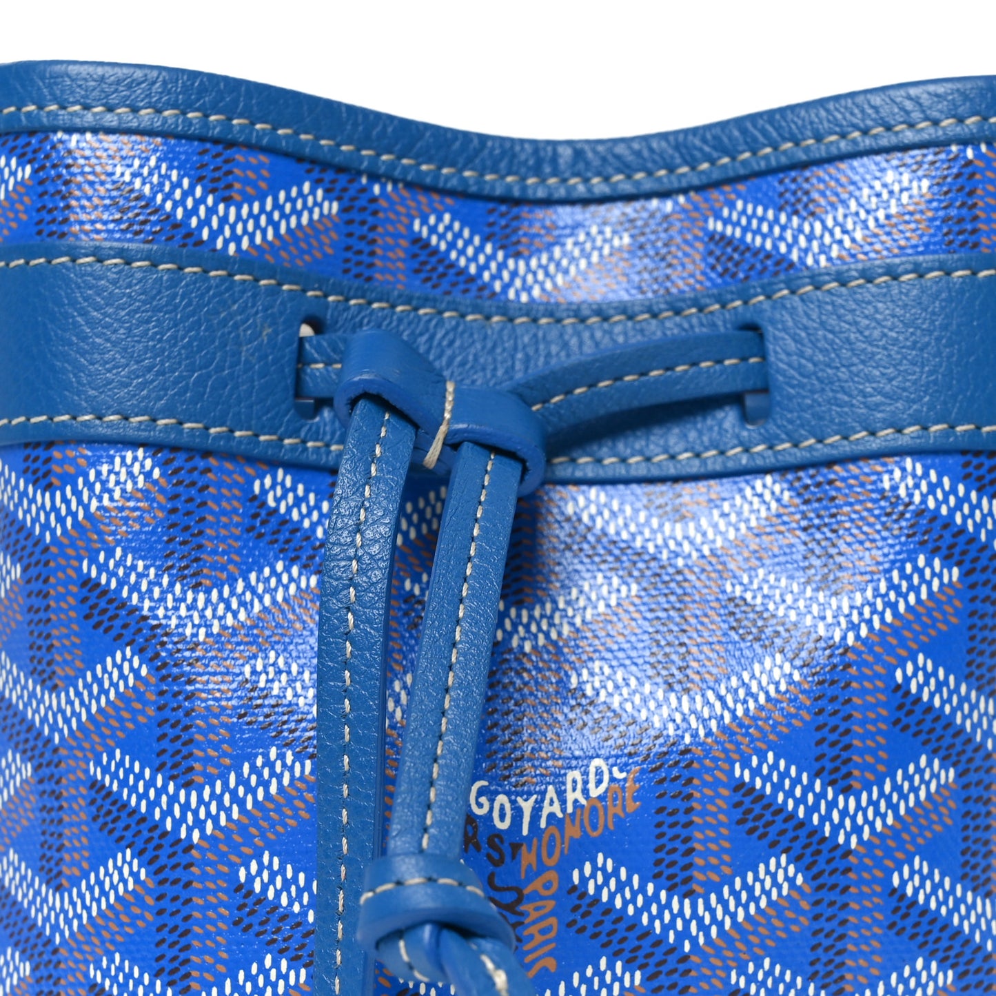Goyardine Petit Flot Mini Bucket Bag Sky Blue