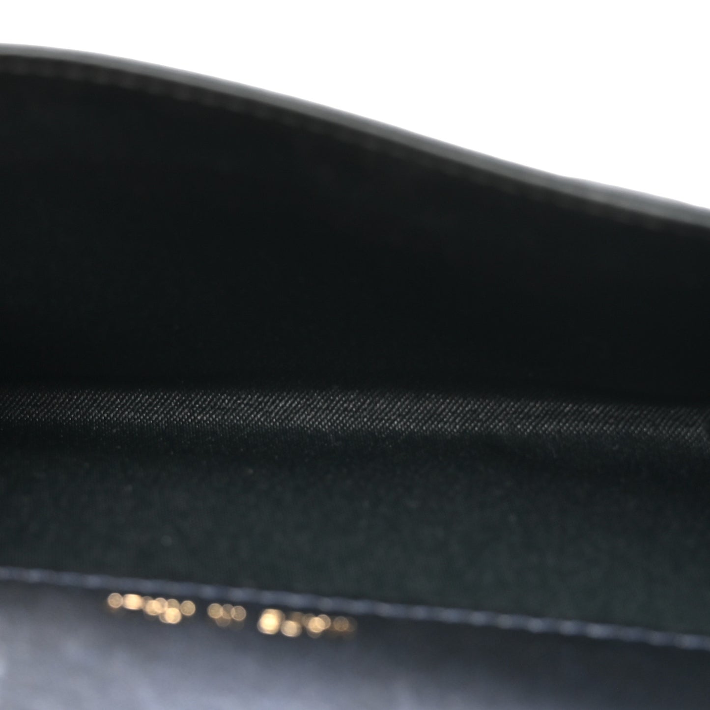Lambskin Camellia Embossed Flap Card Holder Navy