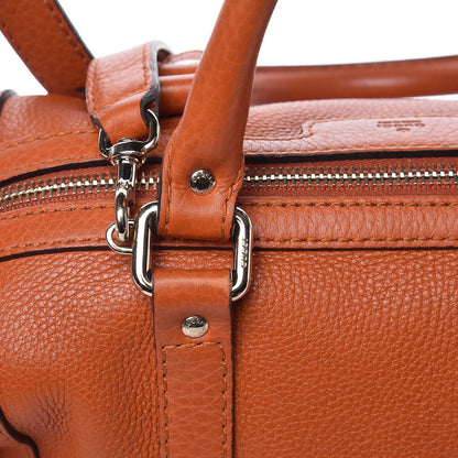 Gucci Pebbled Calfskin Small Boston Orange 10 of 17