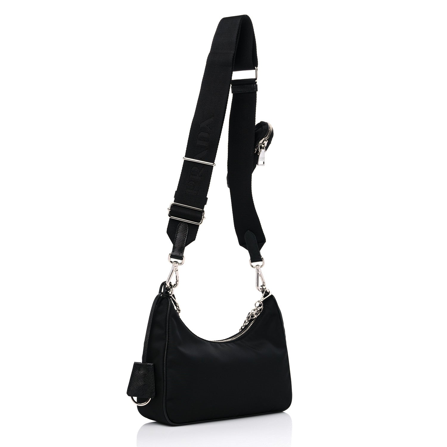 Prada Nylon Re-Edition 2005 Shoulder Bag Black 3 of 8