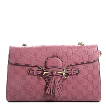 Gucci Guccissima Medium Emily Chain Shoulder Bag Peonia Flower 1 of 9