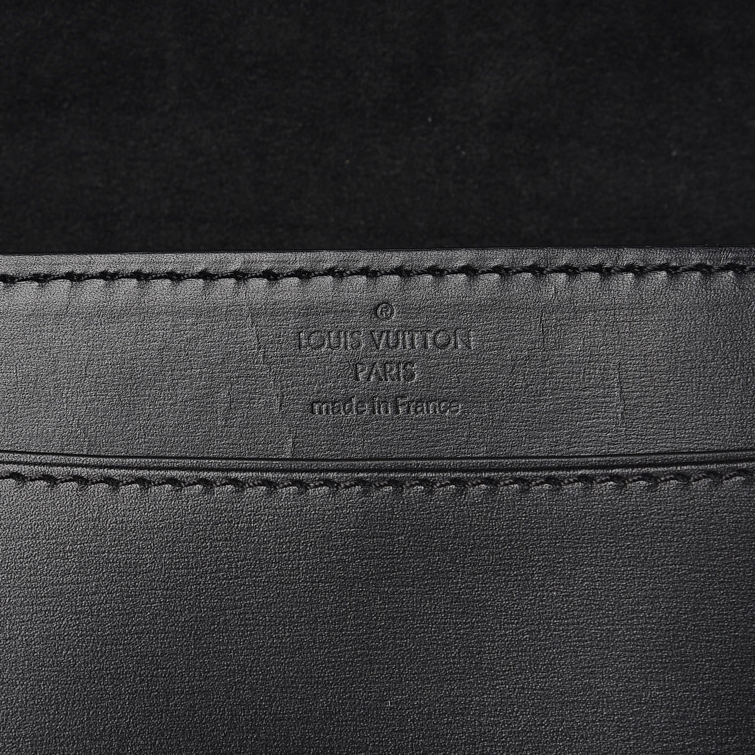 Louis Vuitton Calfskin Chain Louise GM Black 6 of 6
