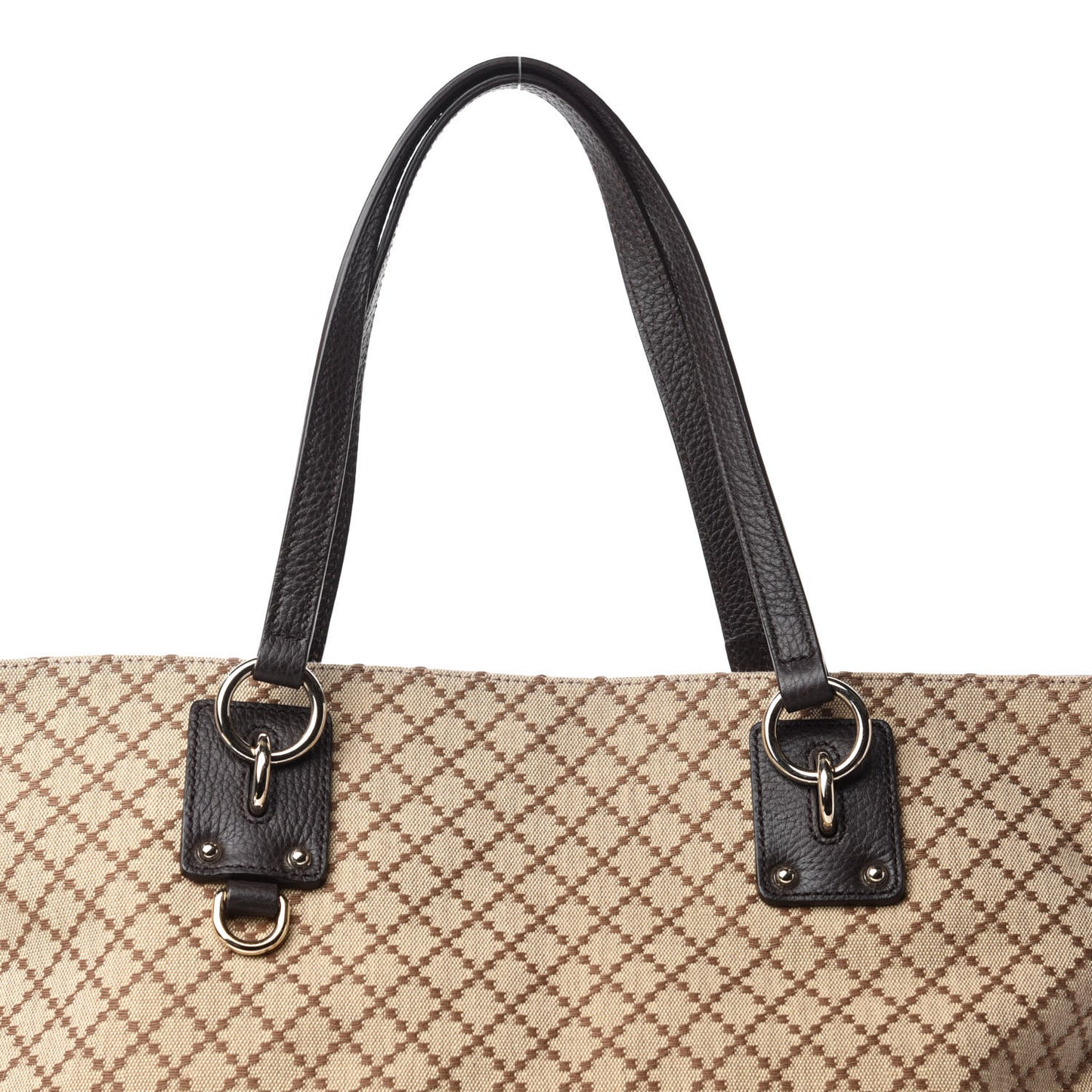 Diamante Medium Vertical Tote Dark Brown