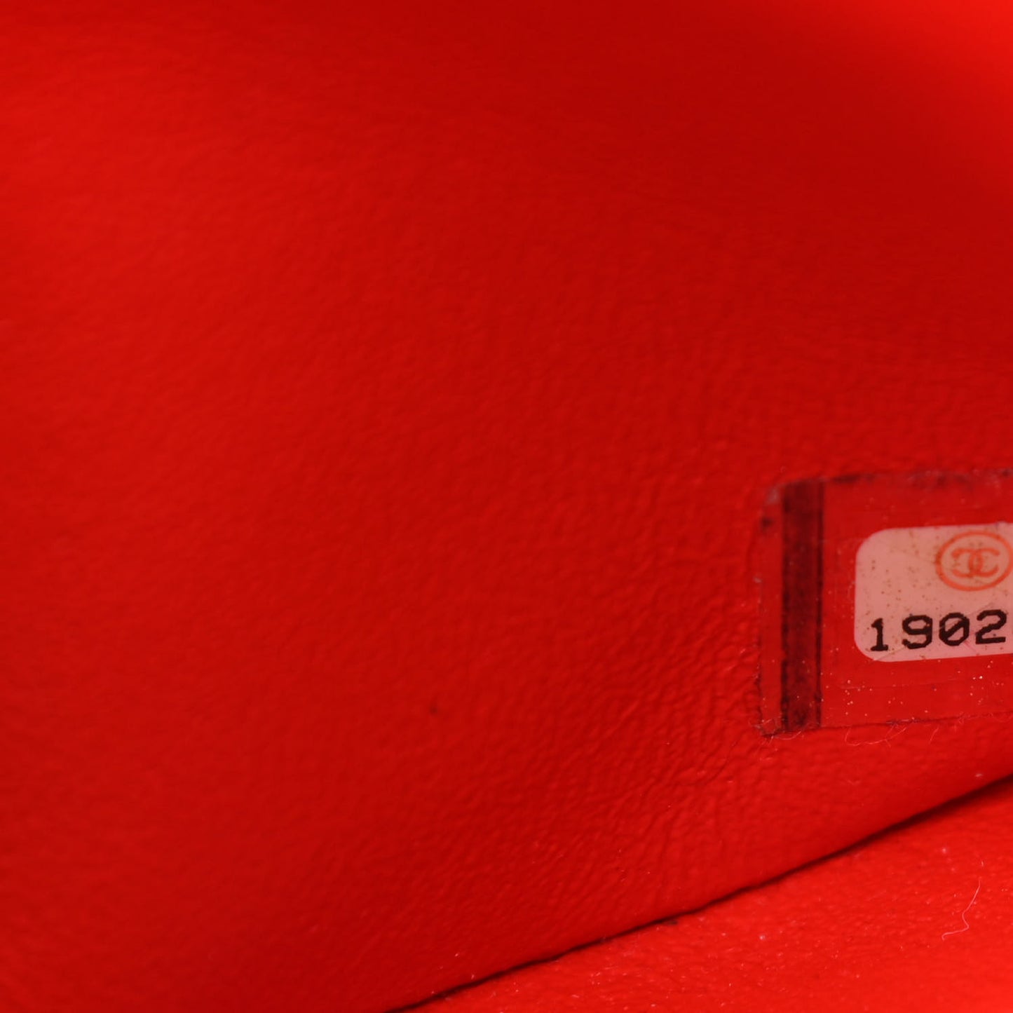 Patent Calfskin Striped Mini Rectangular Flap Red