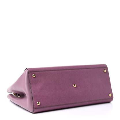Fendi Vitello Elite Flamingo Regular 2Jours Tote Lilla Glicine 4 of 10