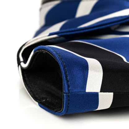 Alexander McQueen Silk Flower Collage De Manta Clutch Royal Blue Black 11 of 13