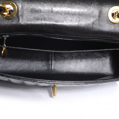 Chanel Patent Vertical Quilt Jumbo Flap Black 5 of 7