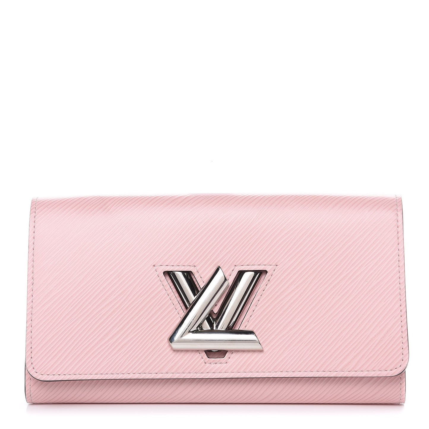 Epi Twist Wallet Rose Ballerine