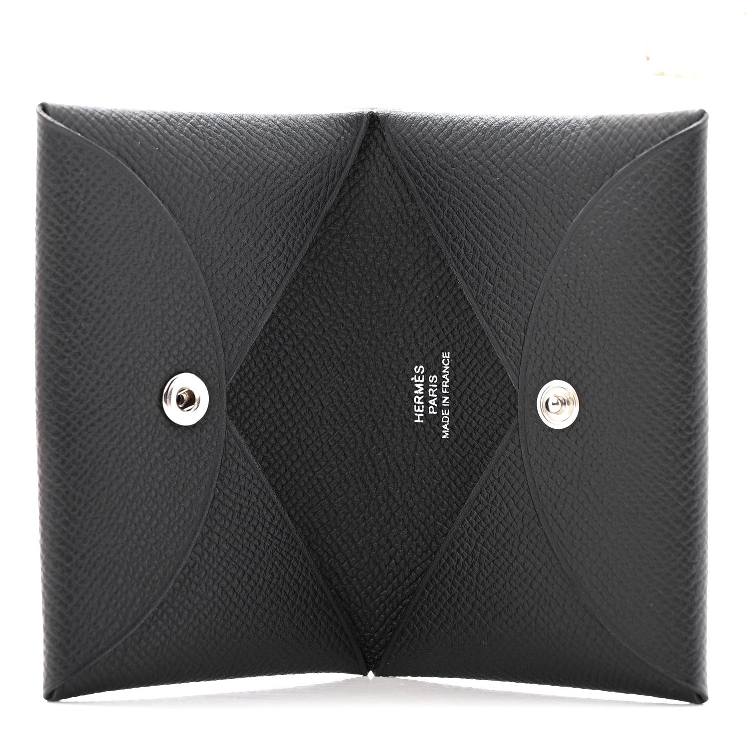 Hermes Epsom Calvi Card Case Black 5 of 8