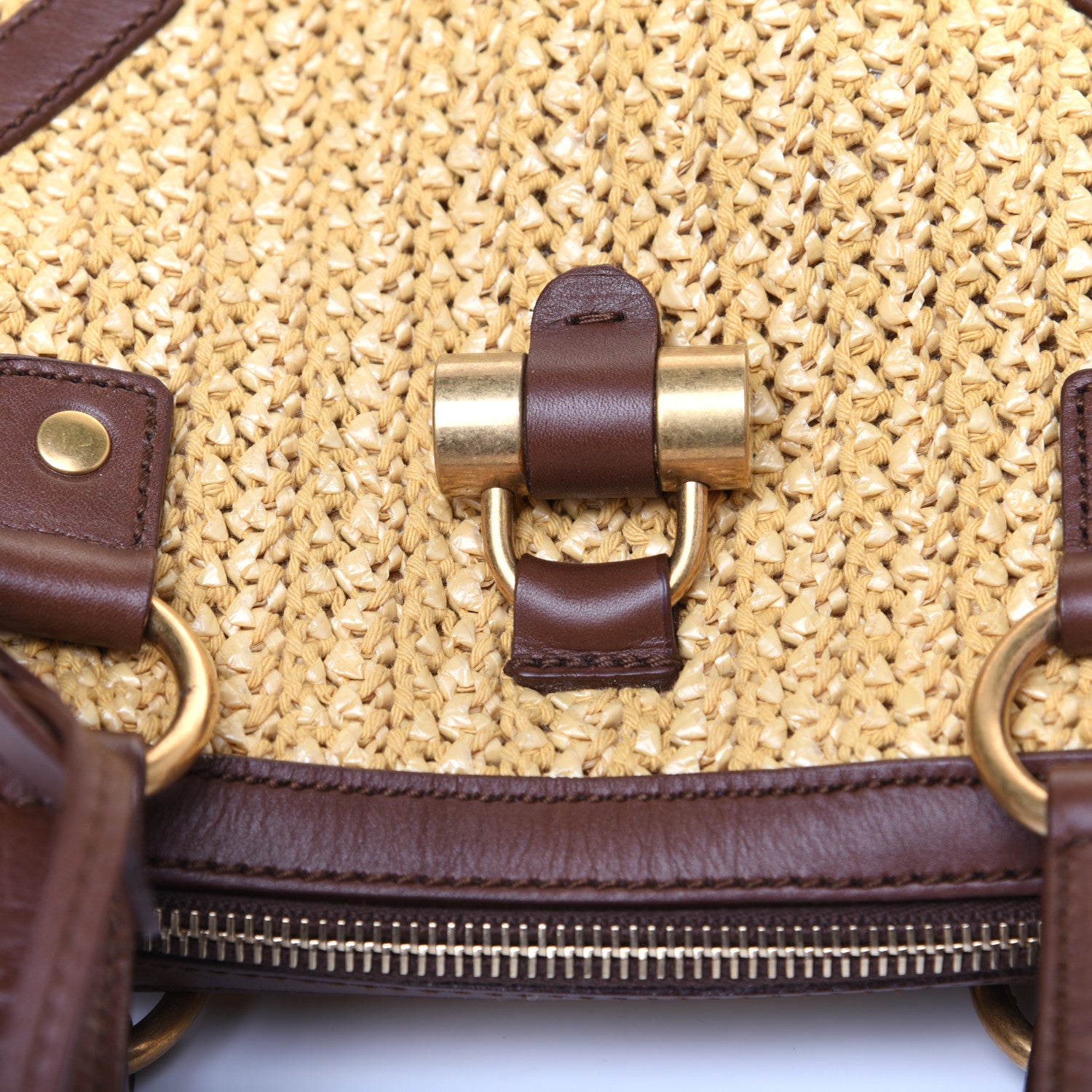 Saint Laurent Raffia Large Muse Brown 12 of 14
