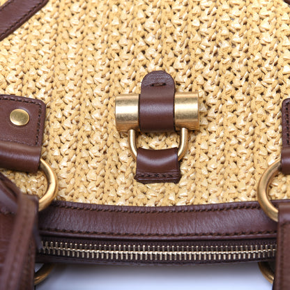 Saint Laurent Raffia Large Muse Brown 12 of 14