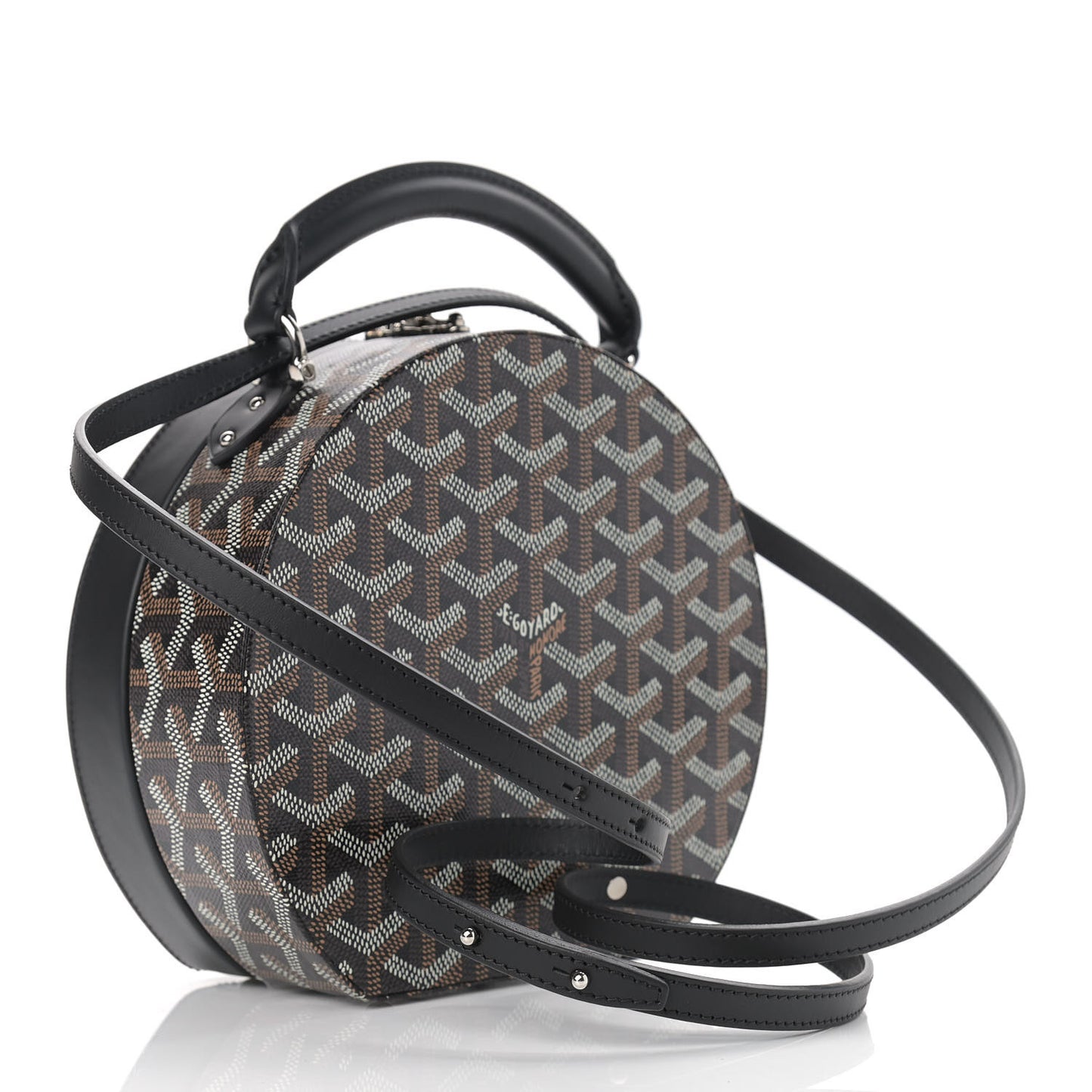 Goyardine Alto Hatbox Black