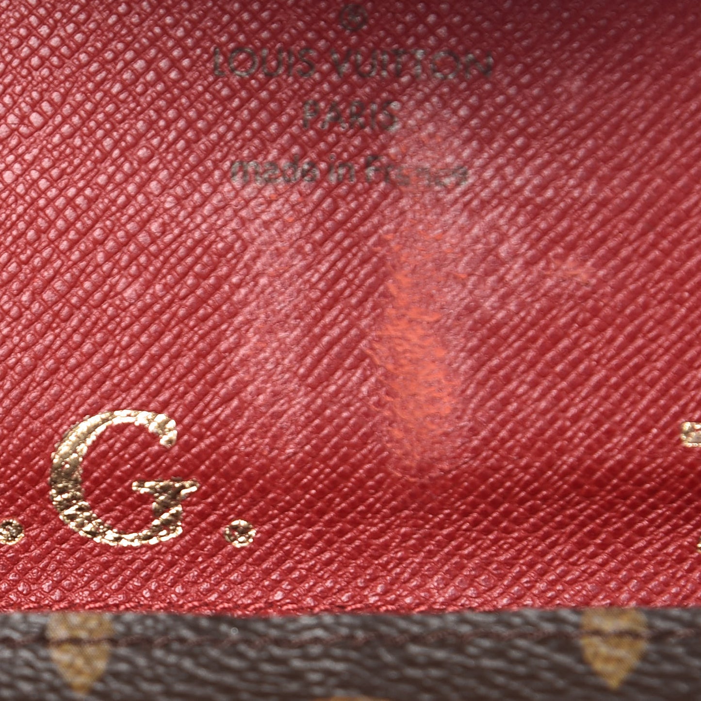 Monogram Josephine Wallet Red