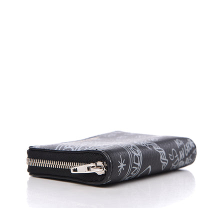 Balenciaga Calfskin Printed Tattoo Card Case Black 4 of 7
