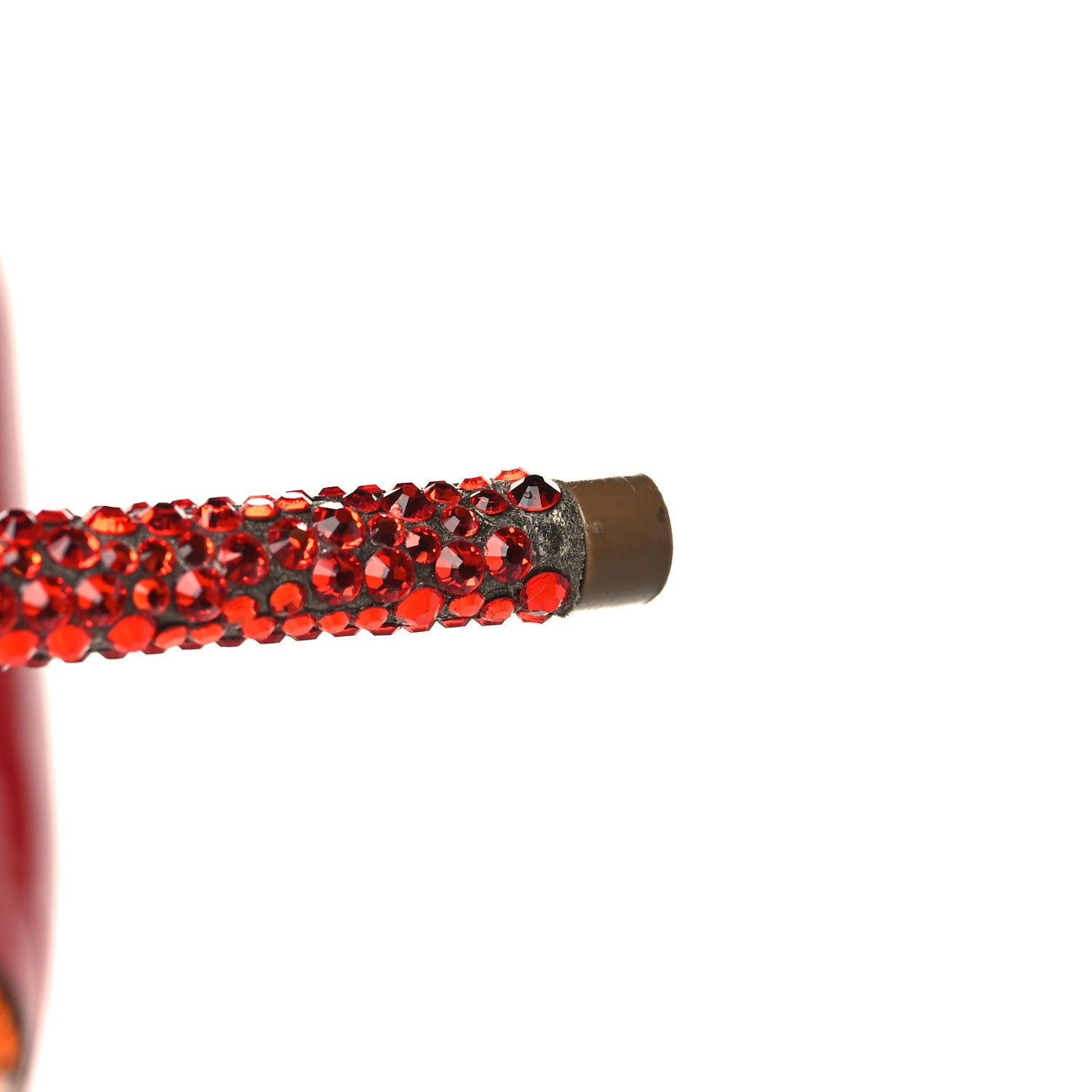 Christian Louboutin Suede Burma Strass Degrade So Kate Pumps 35 Red Multi 9 of 9