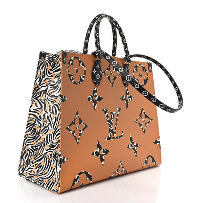 Louis Vuitton Monogram Giant Jungle Onthego GM Ivory 3 of 10