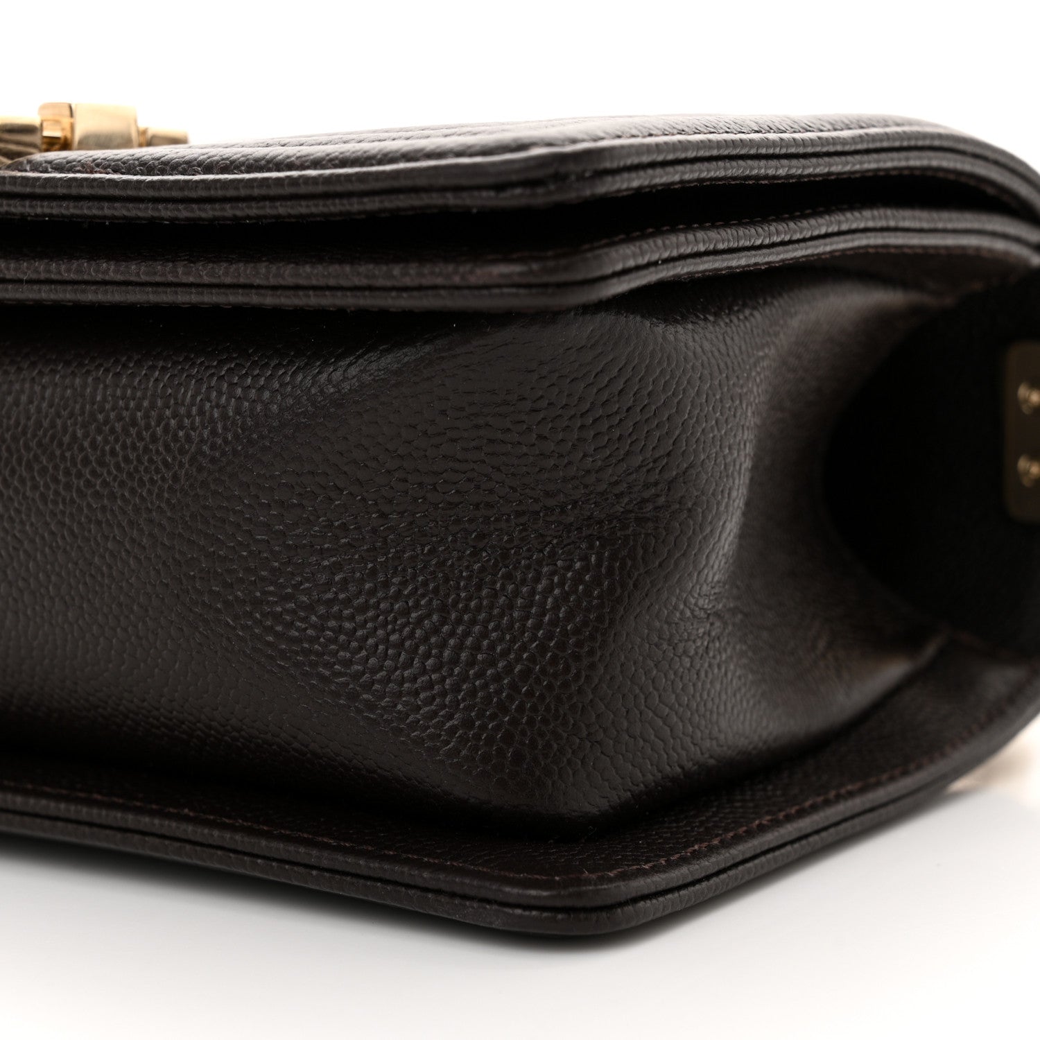 Chanel Caviar Quilted Small Boy Flap Dark Brown 10 of 10