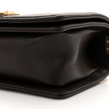Chanel Caviar Quilted Small Boy Flap Dark Brown 10 of 10