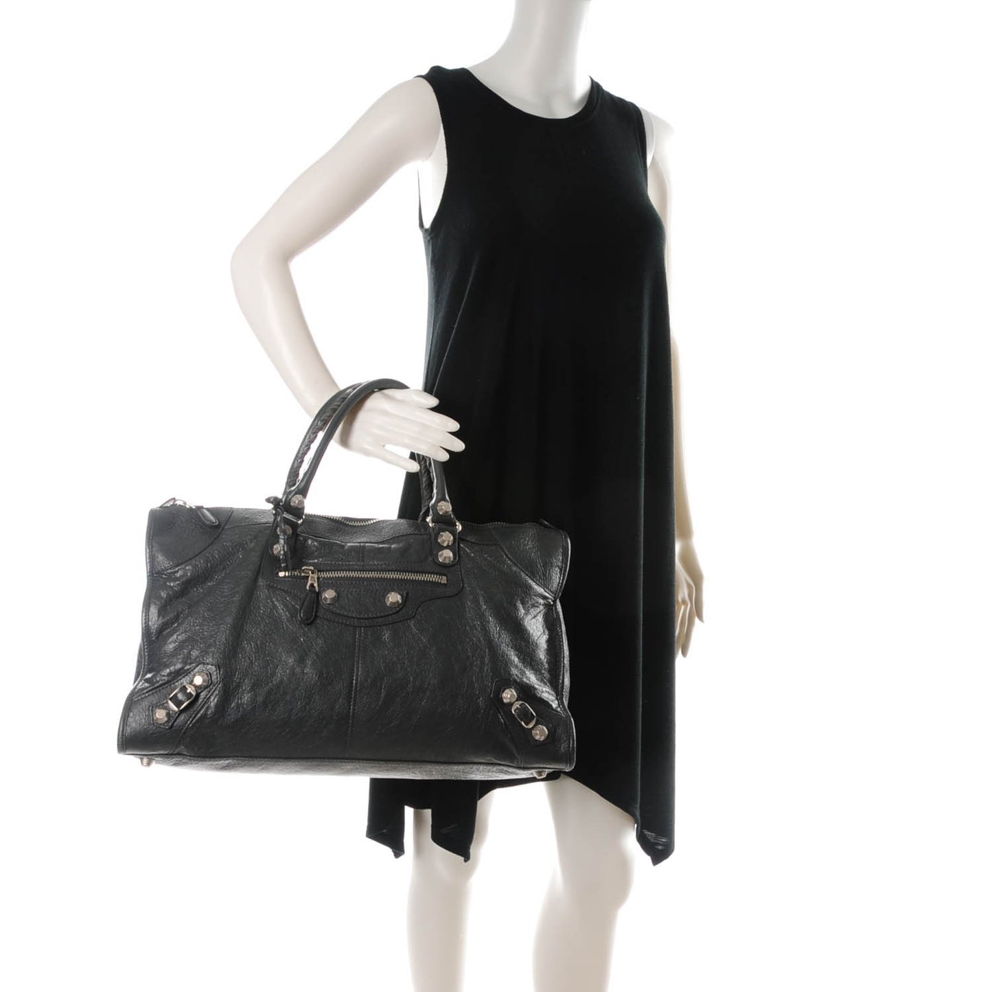 Agneau Giant 21 Silver Hardware Work Gris Fossile