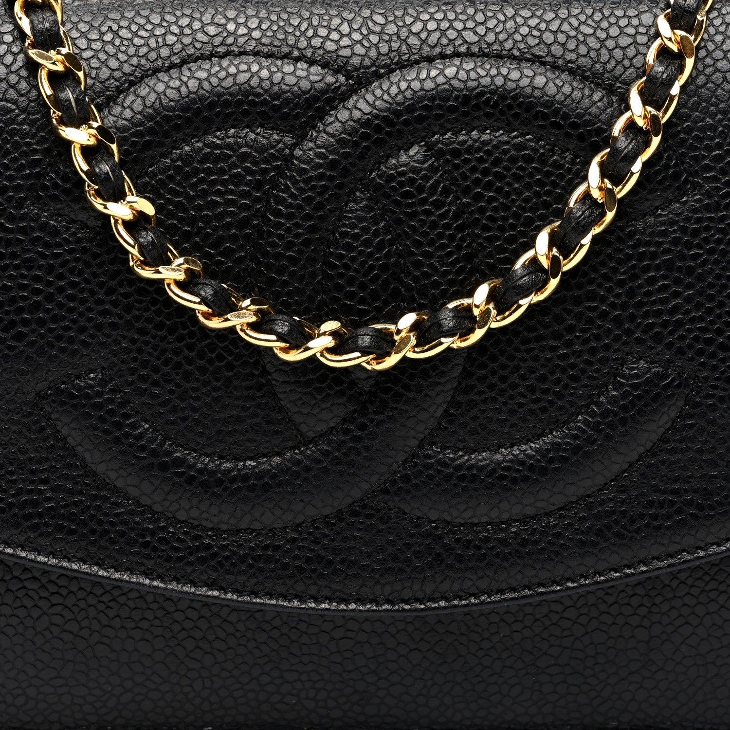 Chanel Caviar Timeless CC Wallet on Chain WOC Black 8 of 10