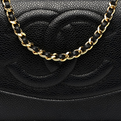 Chanel Caviar Timeless CC Wallet on Chain WOC Black 8 of 10
