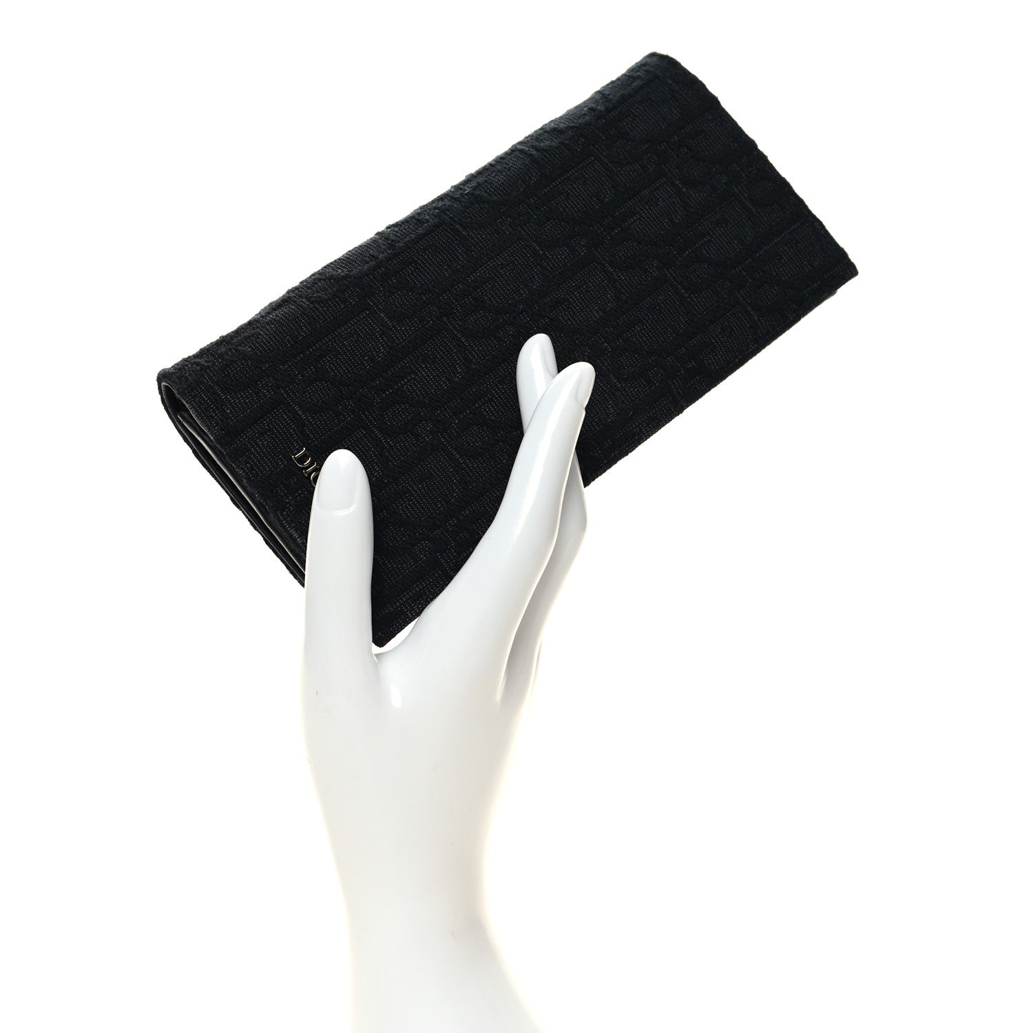 Christian Dior Oblique Vertical Wallet Black 2 of 11