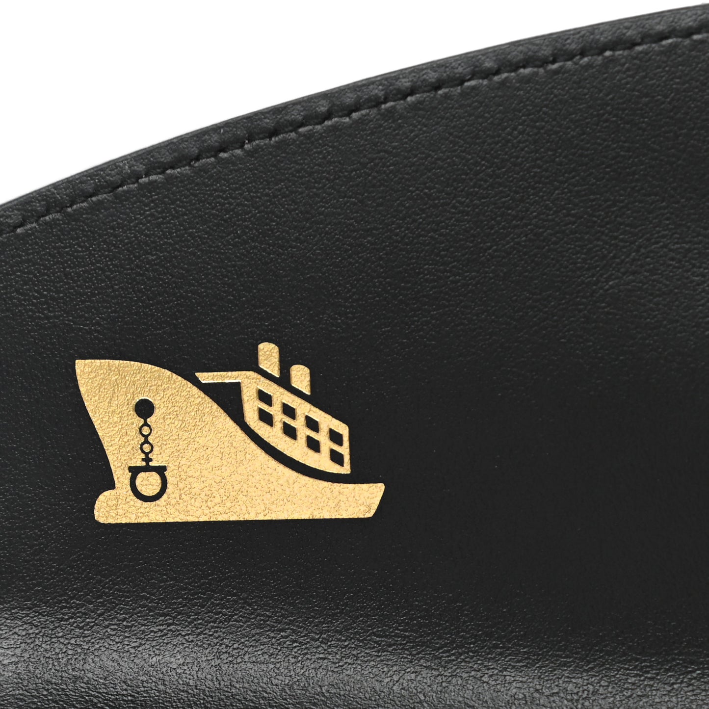 Grained Calfskin Gancini Wallet Caraway Seed