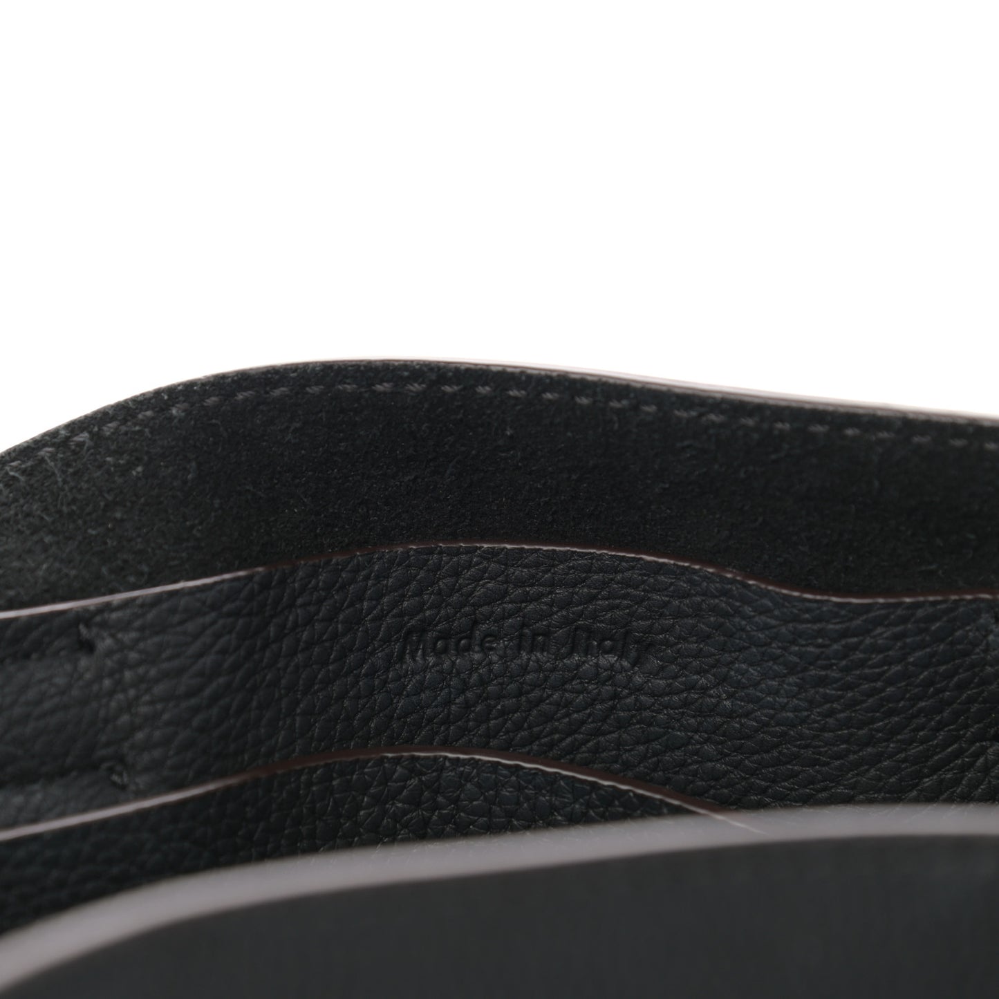 Supple Grained Calfskin Long Strap Big Bag Bucket Black