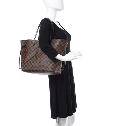 Louis Vuitton Damier Ebene Neo Neverfull MM Rose Ballerine 2 of 18