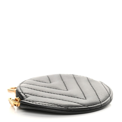 Louis Vuitton Calfskin New Wave Multi Pochette Round Coin Purse Black 4 of 7