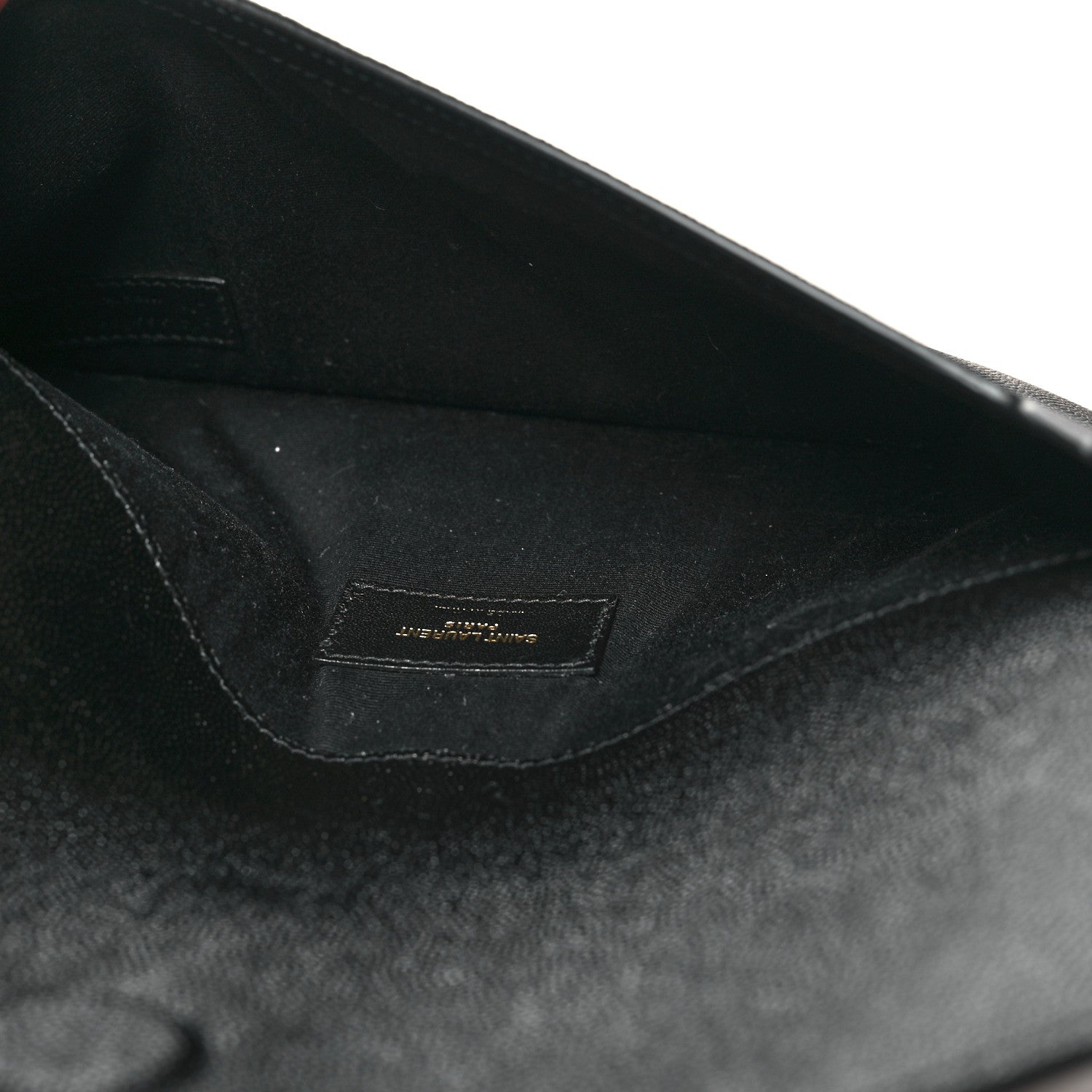 Saint Laurent Grain De Poudre Uptown Pouch Black 5 of 10