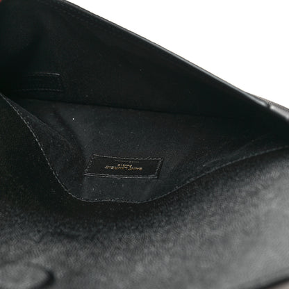 Saint Laurent Grain De Poudre Uptown Pouch Black 5 of 10
