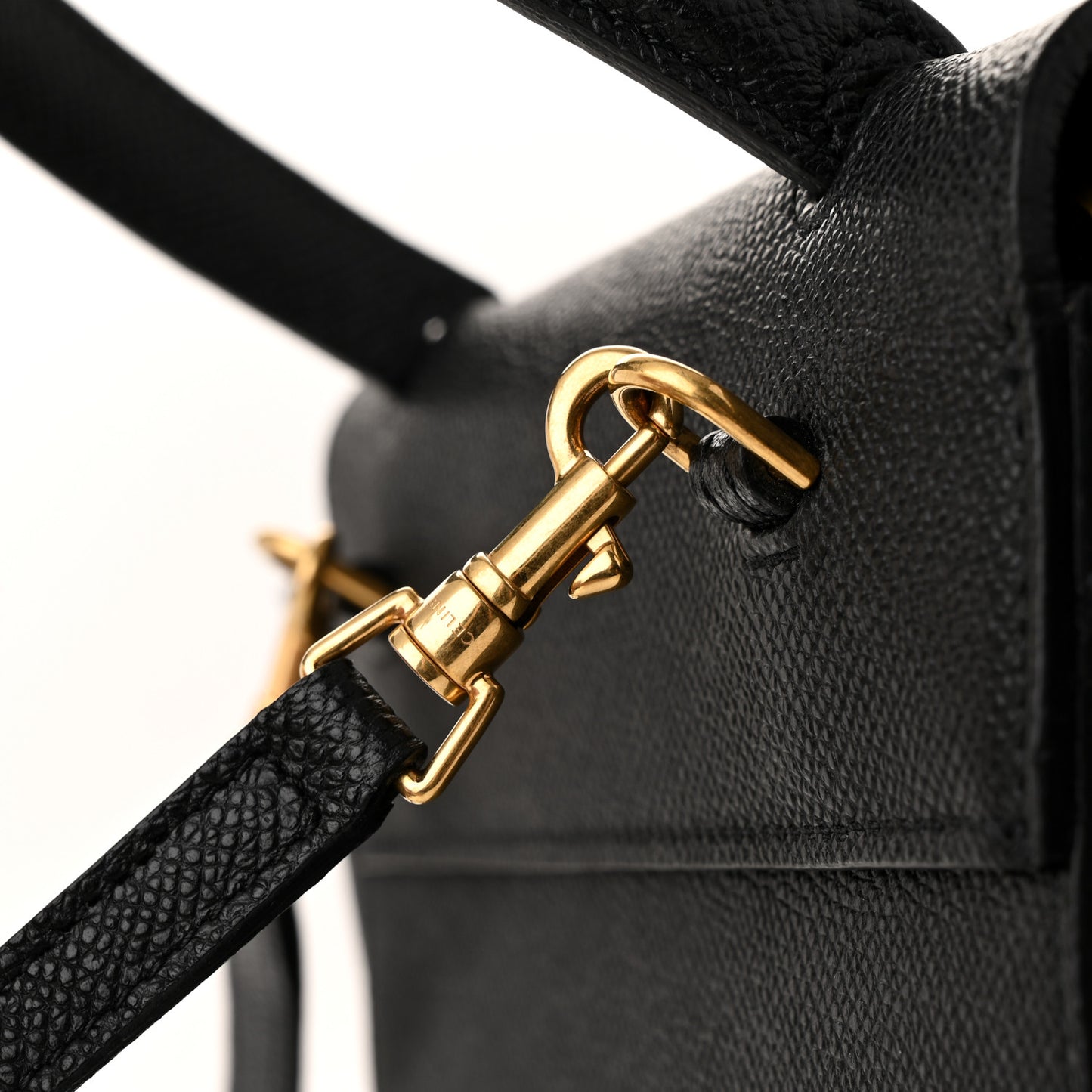 Grained Calfskin Nano Belt Bag Black
