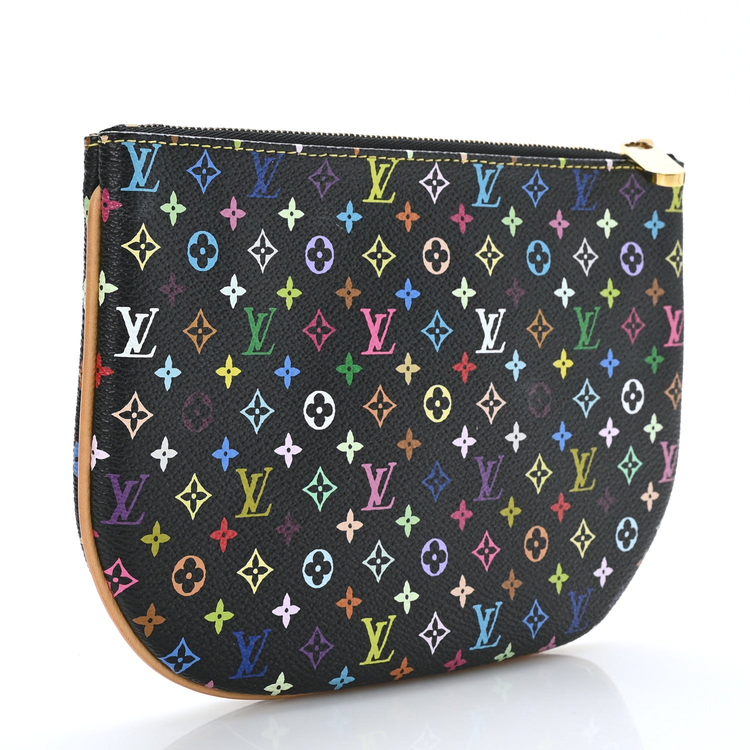 Louis Vuitton Monogram Multicolor Pochette Plate GM Black 3 of 6