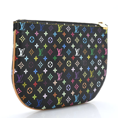 Louis Vuitton Monogram Multicolor Pochette Plate GM Black 3 of 6